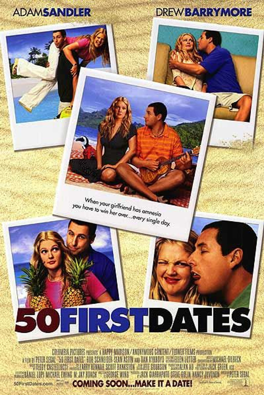 50 first dates movie poster