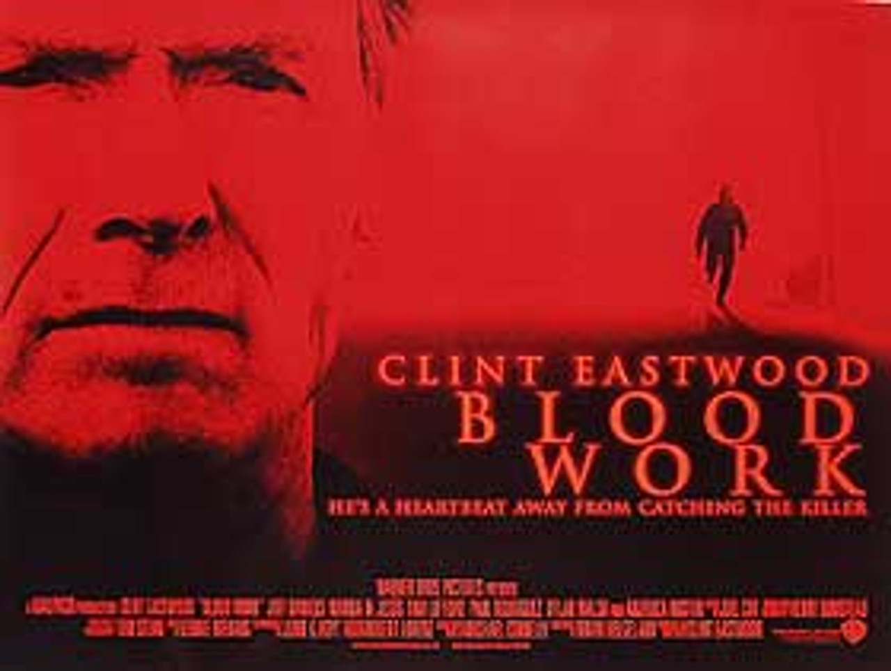 BLOOD WORK 17 x 25 2002 SS Mini movie poster Clint Eastwood 