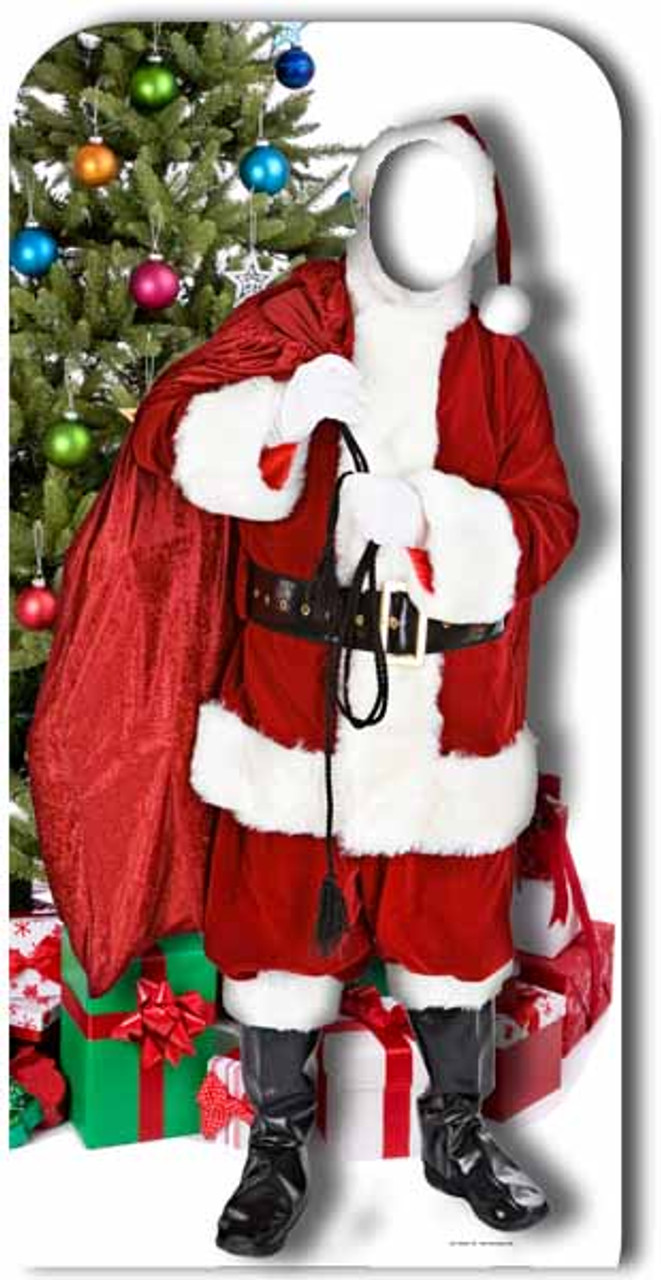Lifesize Cardboard Cutout Of Father Christmas Stand In Ssco173