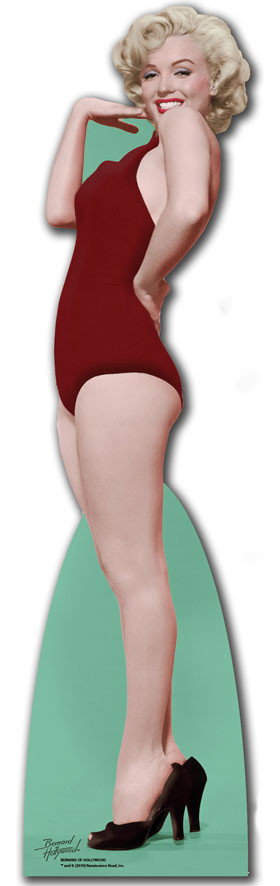 marilyn monroe red swimsuit