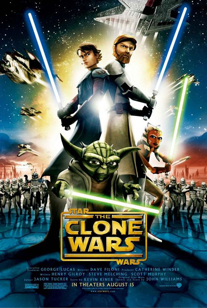 Star Wars: The Clone Wars Original Movie Poster - Double Sided Regular