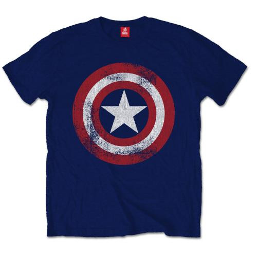 Popgear Marvel Avengers Montieren Captain America Distressed Shield Boys Navy T-shirt voor jongens, marineblauw, 11-12 Jaar : Popgear Popgear Marvel Avengers Montieren Captain America Distressed Shield Boys Navy T-shirt voor jongens, marineblauw, 11-12 Jaar : Popgear