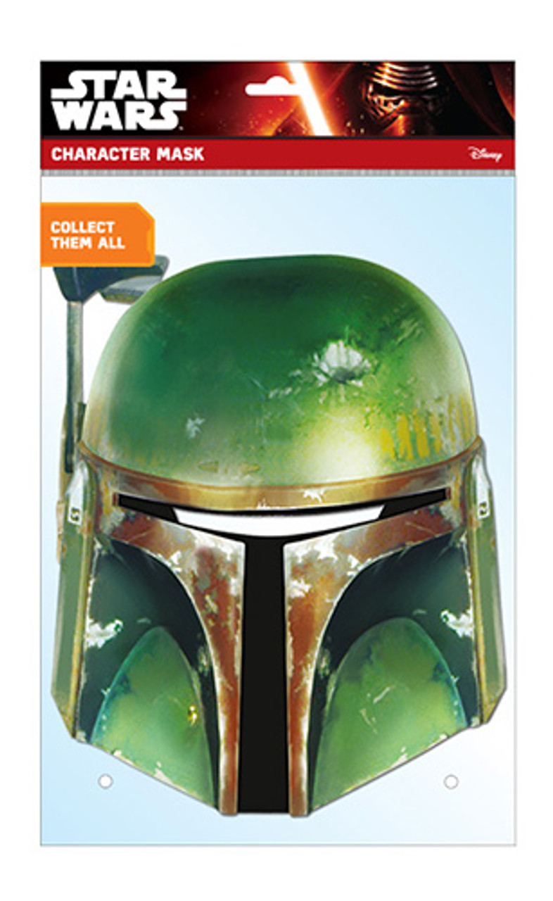 Boba Fett Official Star Wars Card Party Face Mask In Stock Now With 