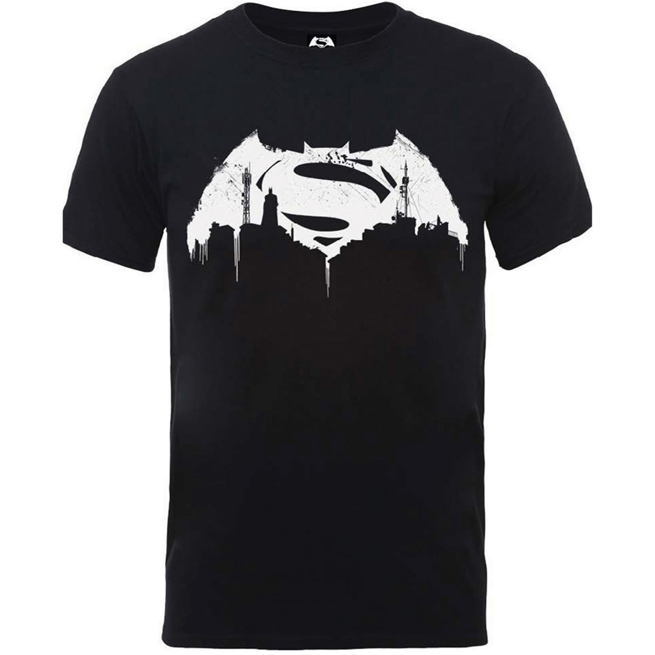 Batman v Superman Beaten Logo DC Comics Official Unisex T-Shirt. Buy Batman  Akham City T-shirts Now at 