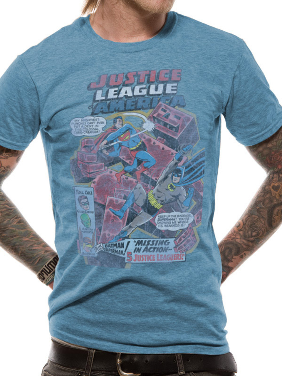 Batman and Superman Justice League DC Comics Blue Official Unisex