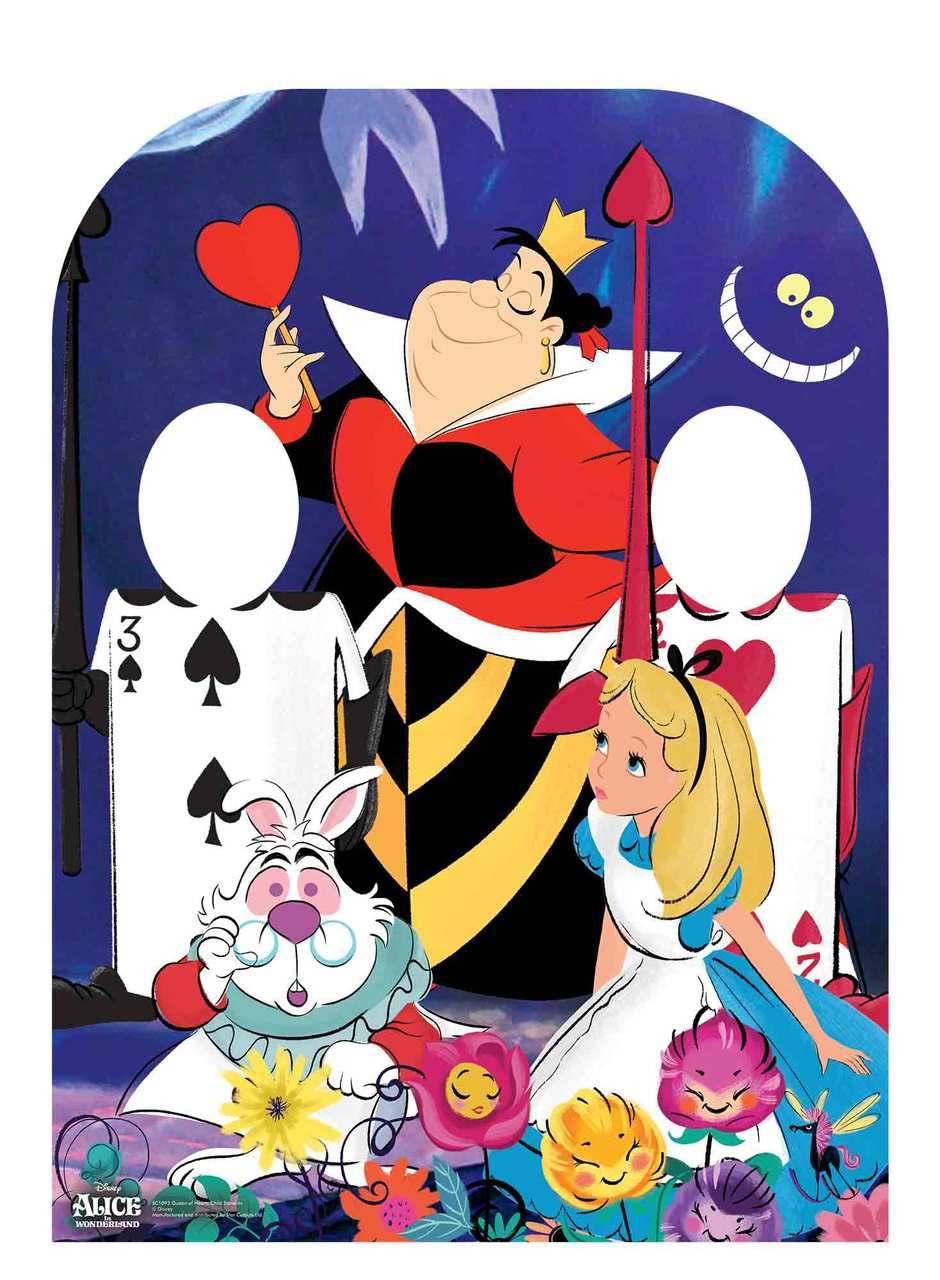 Queen Of Hearts Alice In Wonderland Child Stand In Cardboard Cutout Queen Of Hearts Alice In Wonderland Child Stand In Cardboard Cutout
