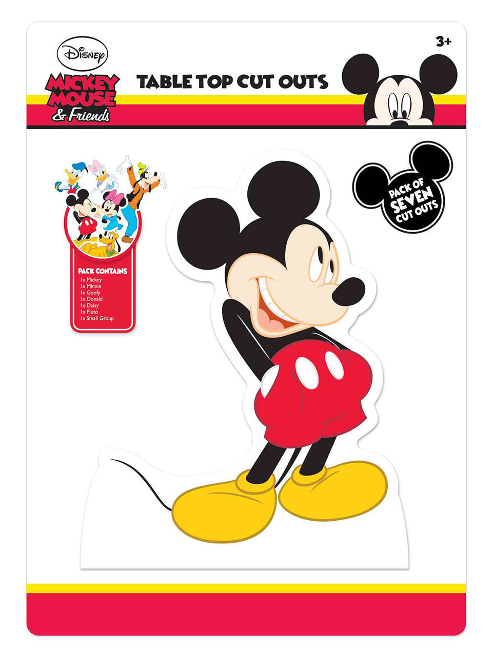 Mickey Mouse and Minnie Mouse Colour and Keep 12 pack 2D Card Fun Face Masks 