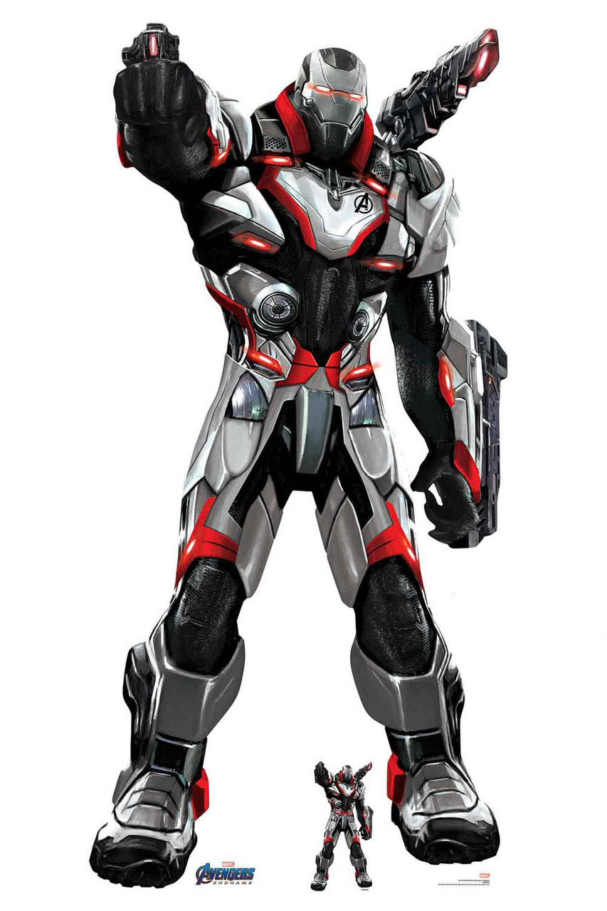 War Machine Marvel Avengers Endgame Official Lifesize Cardboard Cutout