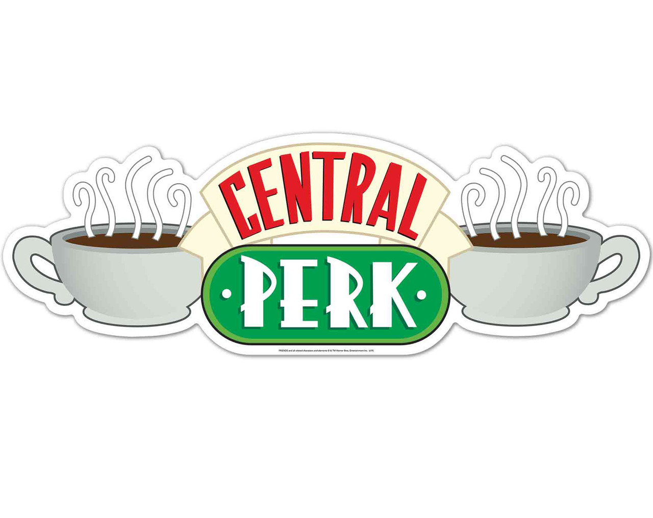 central perk from friends wall mounted official cardboard cutout