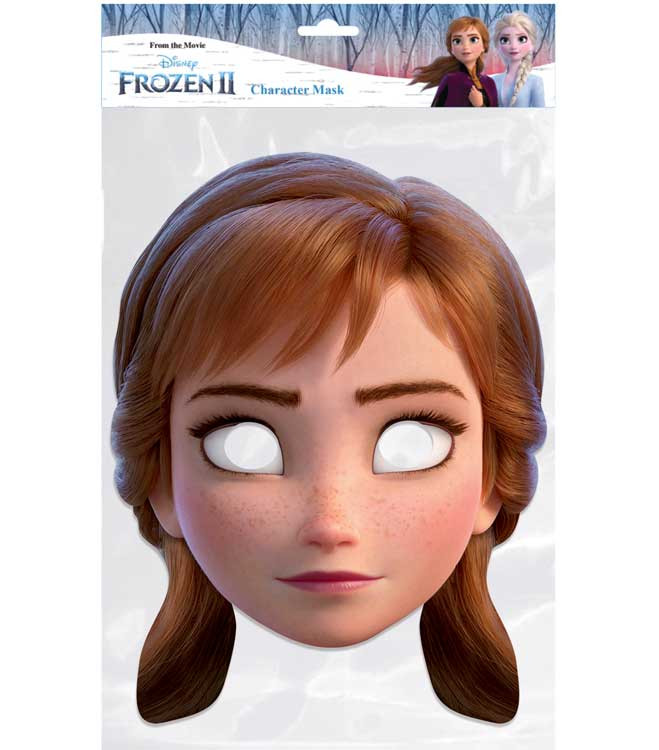 Anna From Frozen 2 Official Disney Single 2D Card Party Face Mask anna-from-frozen-2-official-disney-single-2d-card-party-face-mask