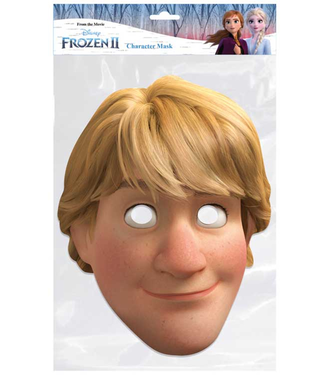 kristoff from frozen 2 official disney single 2d card party face mask