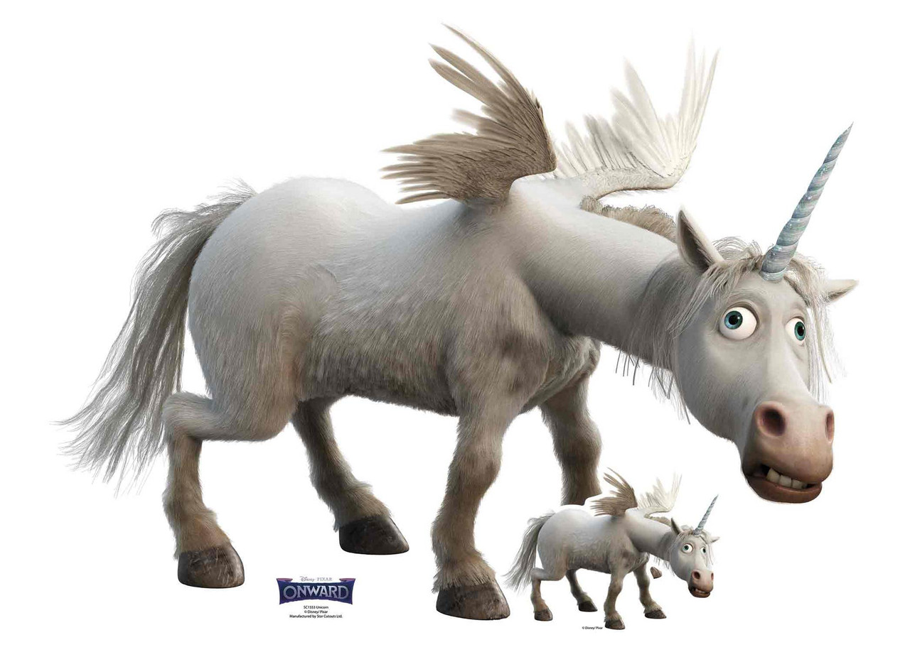 Unicorn From Onward Official Lifesize Cardboard Cutout