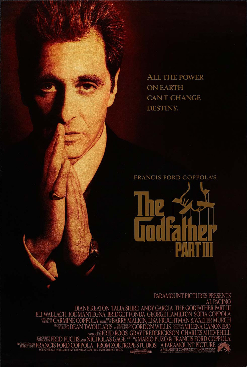 The Godfather Part Iii Original Movie Poster Final Style The Godfather Part Iii Original Movie Poster Final Style