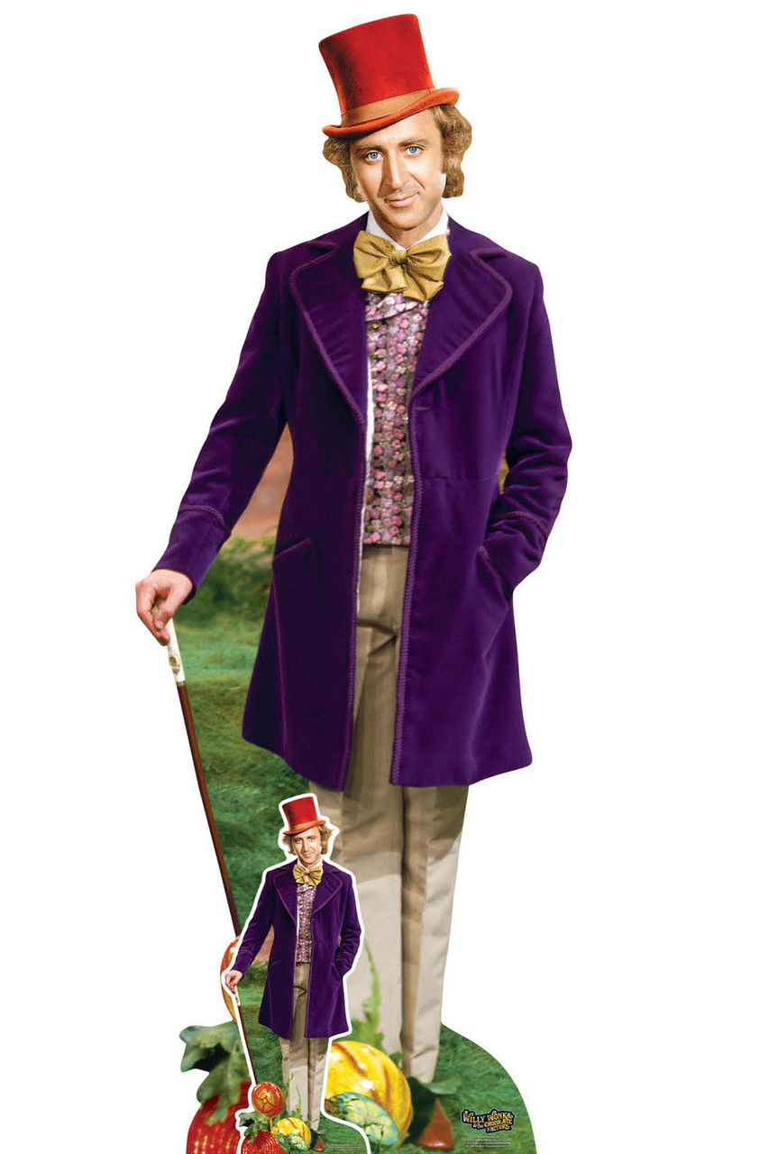 Willy Wonka Lifesize Cardboard Cutout Official Gene Wilder Standup