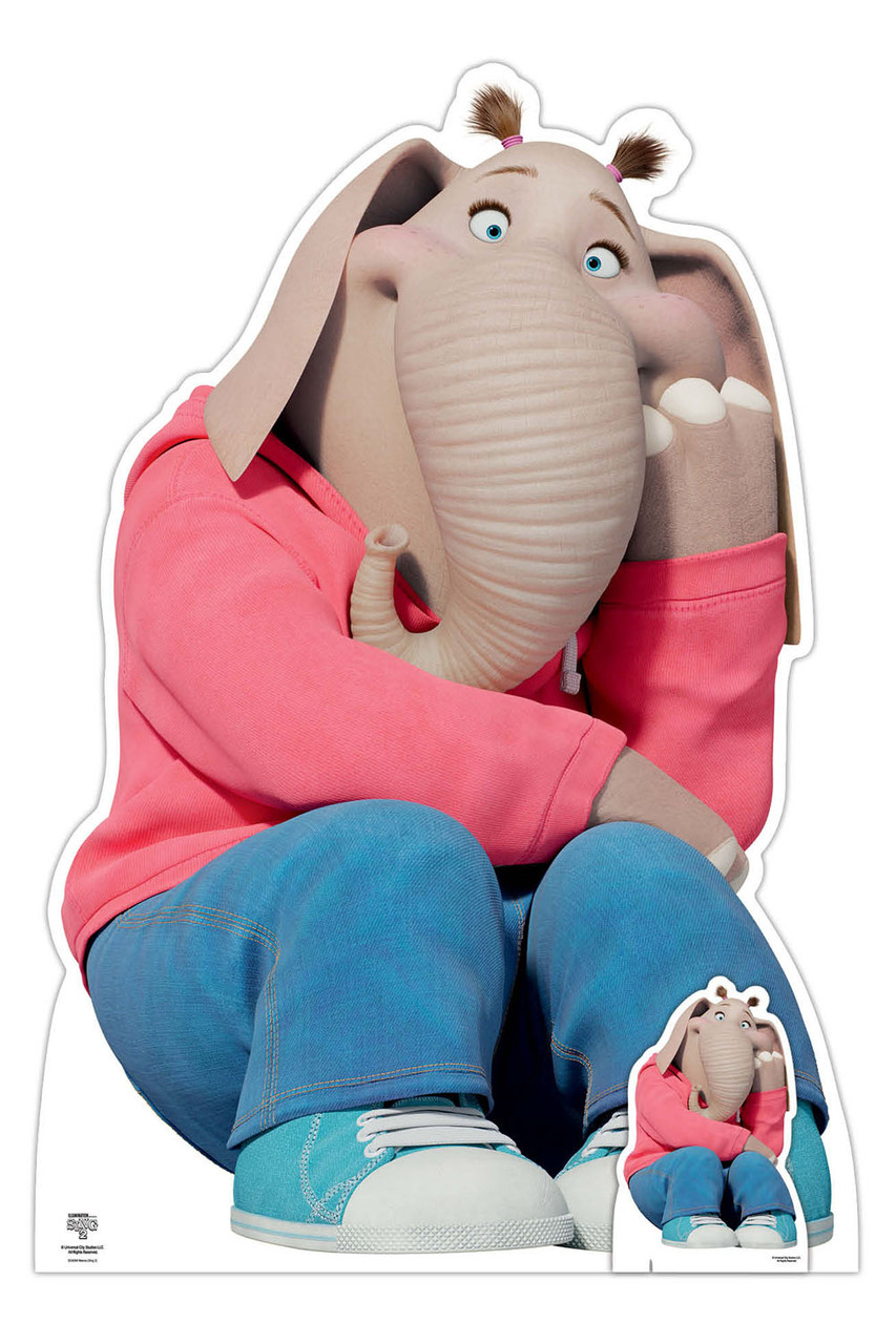 Meena the Elephant from Sing 2 Official Cardboard Cutout / Standee