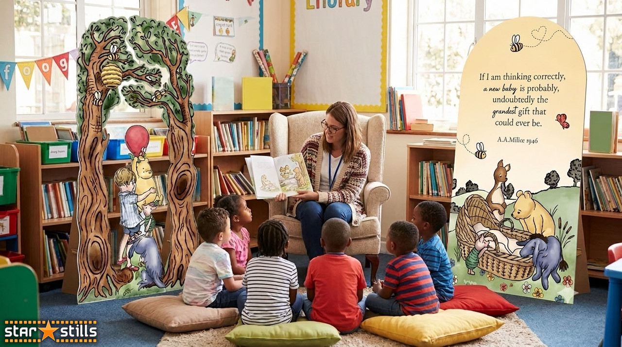 Pooh Bear Cutouts: Bring the Hundred Acre Wood to Life with Cardboard Standees
