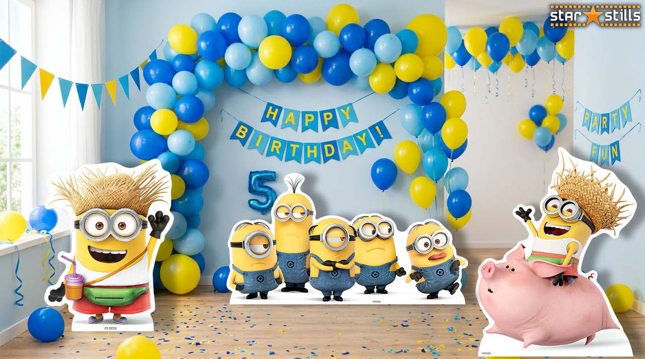 Minions Cardboard Cutouts, Masks & Table Top Cutouts  -  Bring the Latest Minions Movie Magic Home