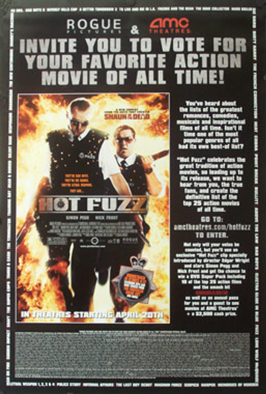 HOT FUZZ (Double Sided) POSTER buy movie posters at