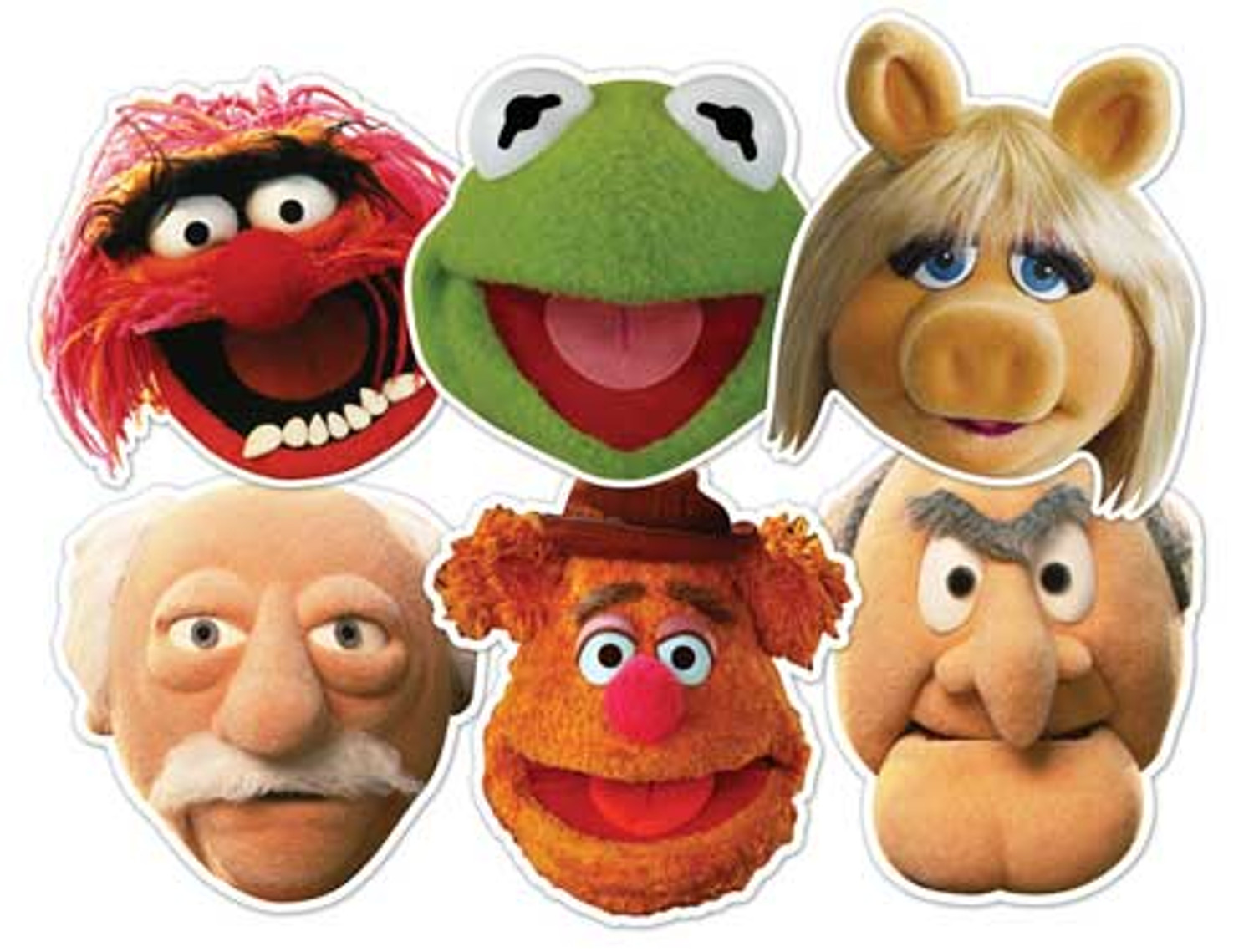 The Muppets Face Mask Set of 6 (Kermit, Miss Piggy, Animal, Statler,  Waldorf and Fozzie Bear) (SSF0083) buy Star Face Masks at