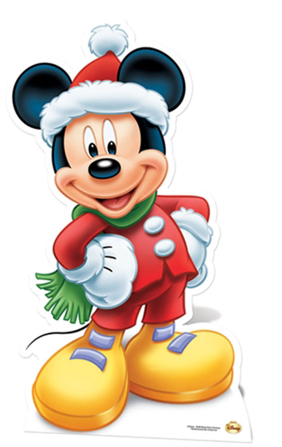 Mickey Mouse mit Weihnachtsmannmütze, Schaufensteraufkleber und  Fensterfolien online bestellen