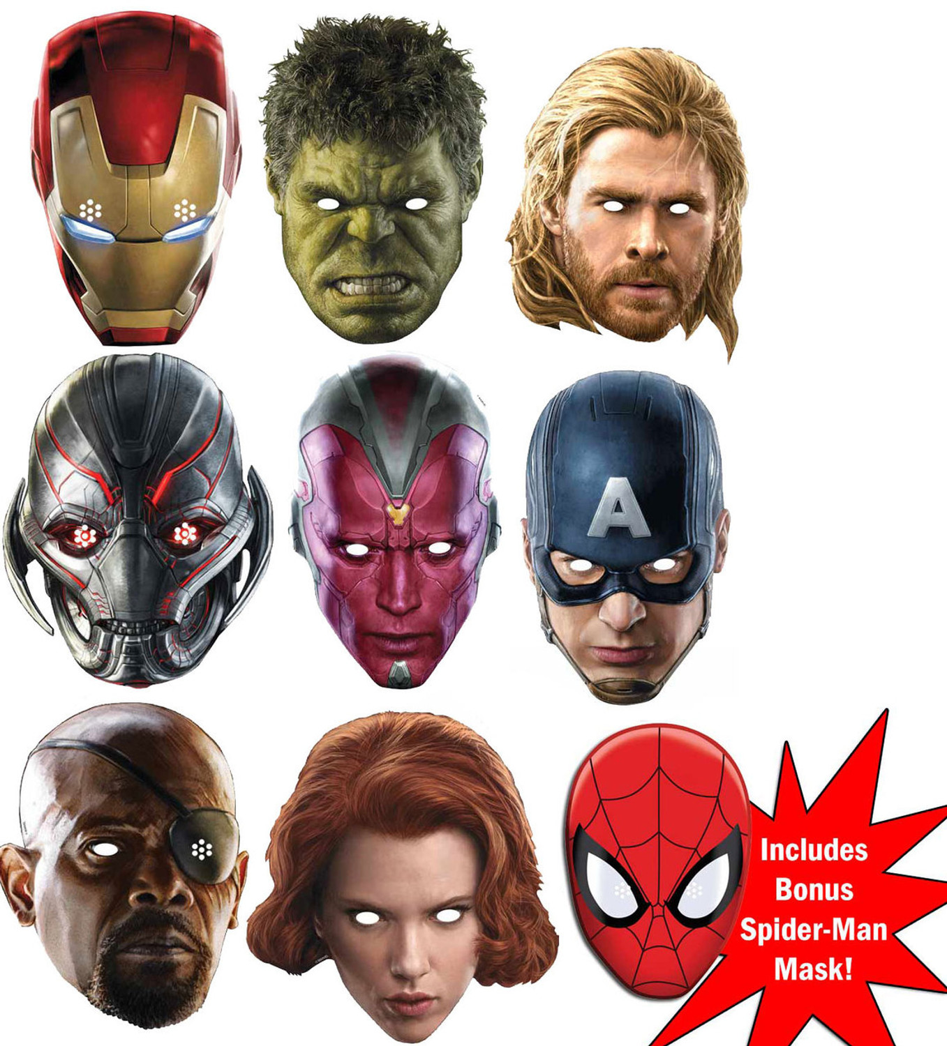 Kit de super-héros Marvel x4 : cape et masque