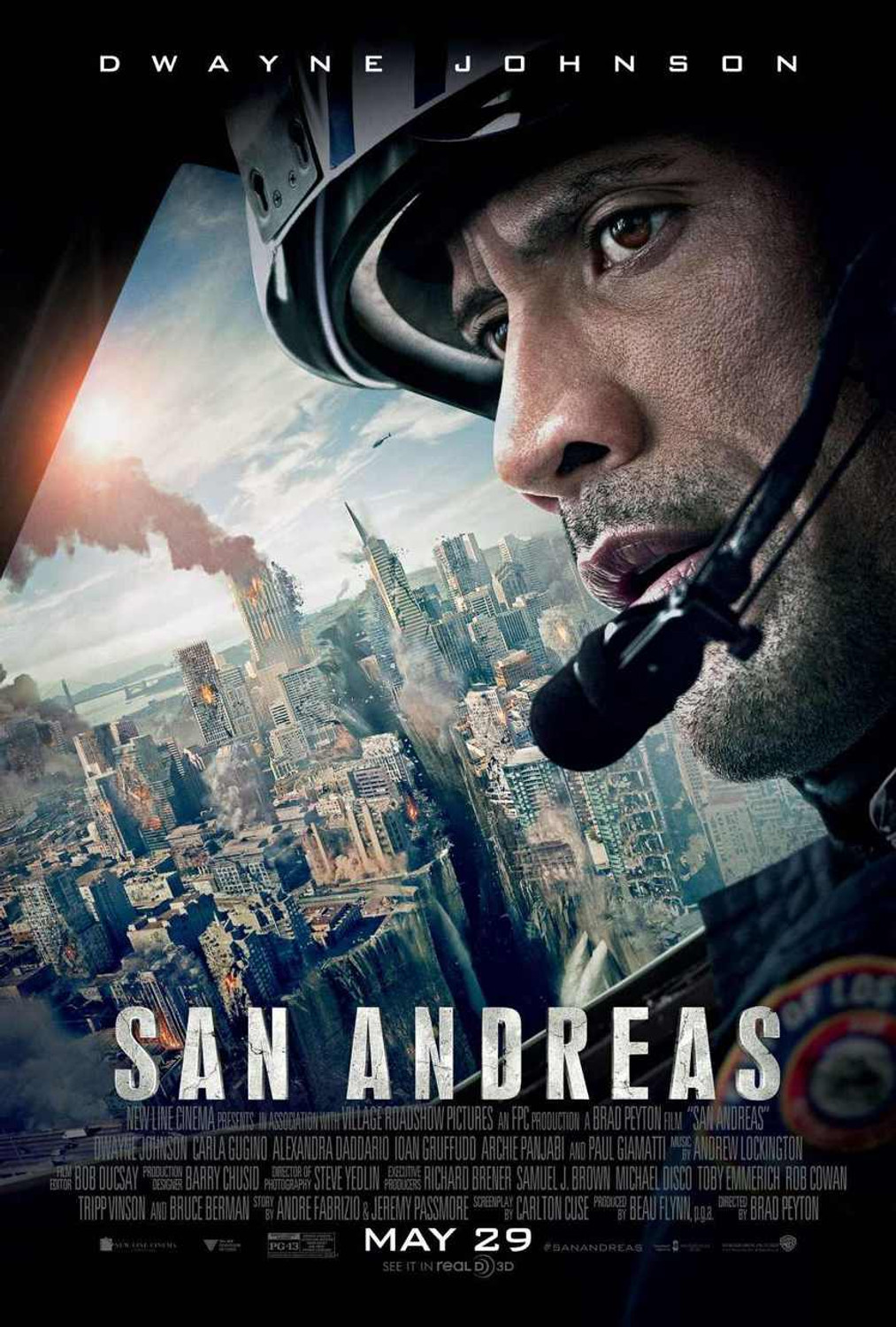 San Andreas Original Movie Poster Double Sided Regular