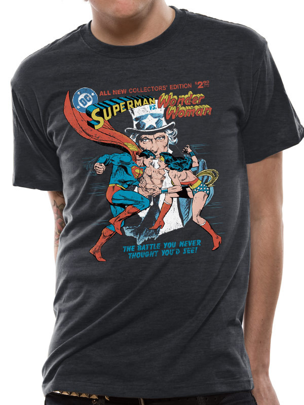Superman Vs Wonder Woman Justice League Official Unisex T-Shirt