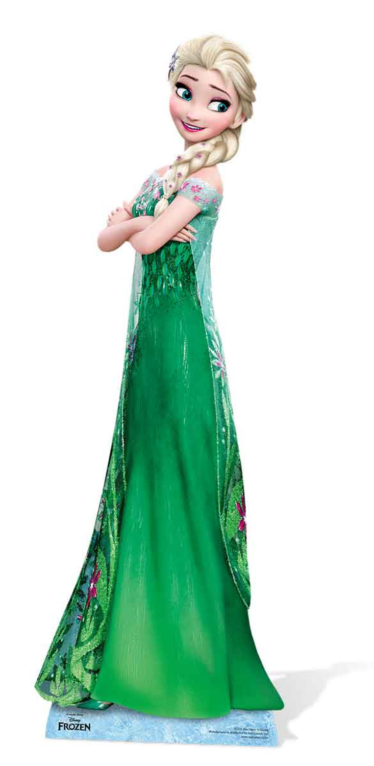 Elsa from Frozen Fever Cardboard Cutout. Buy Disney Frozen standups &  standees at