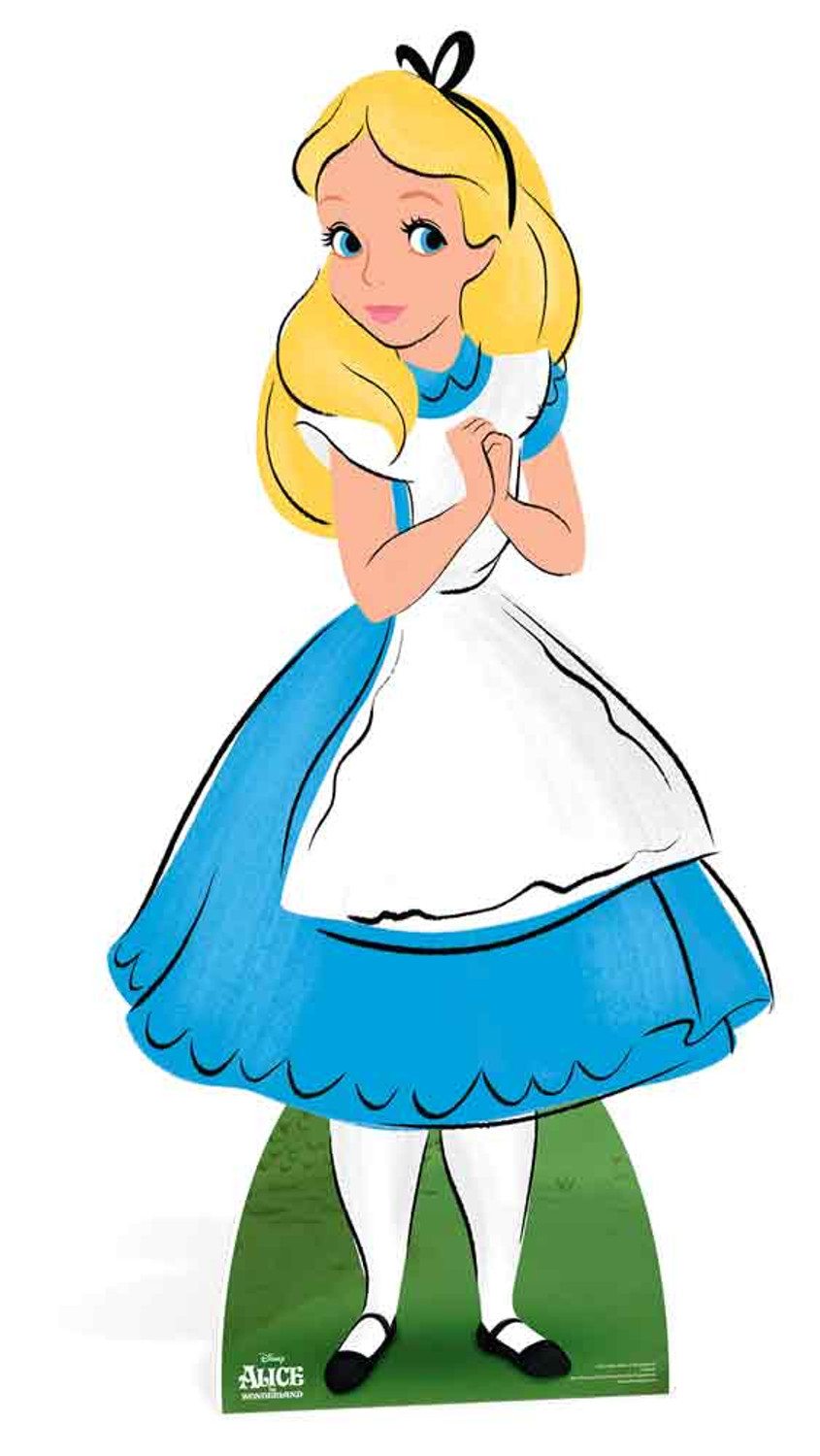 Alice d'Alice au pays des merveilles Disney Silhouette en Carton