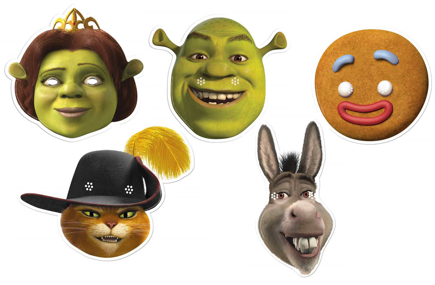 Shrek face mask - for children and adults for Halloween or carnival