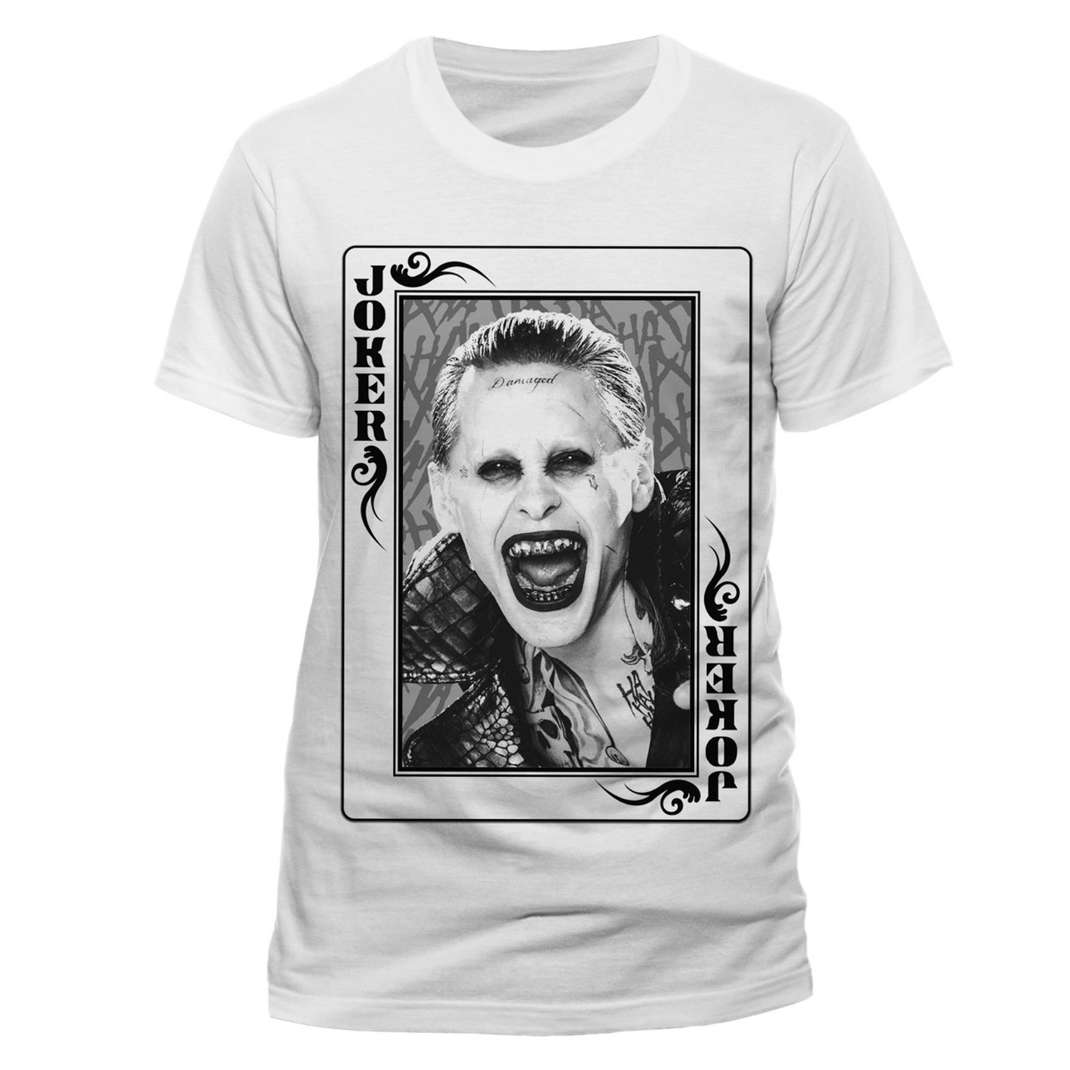 Suicide Squad Big Joker DC Comics Official Unisex White T-Shirt