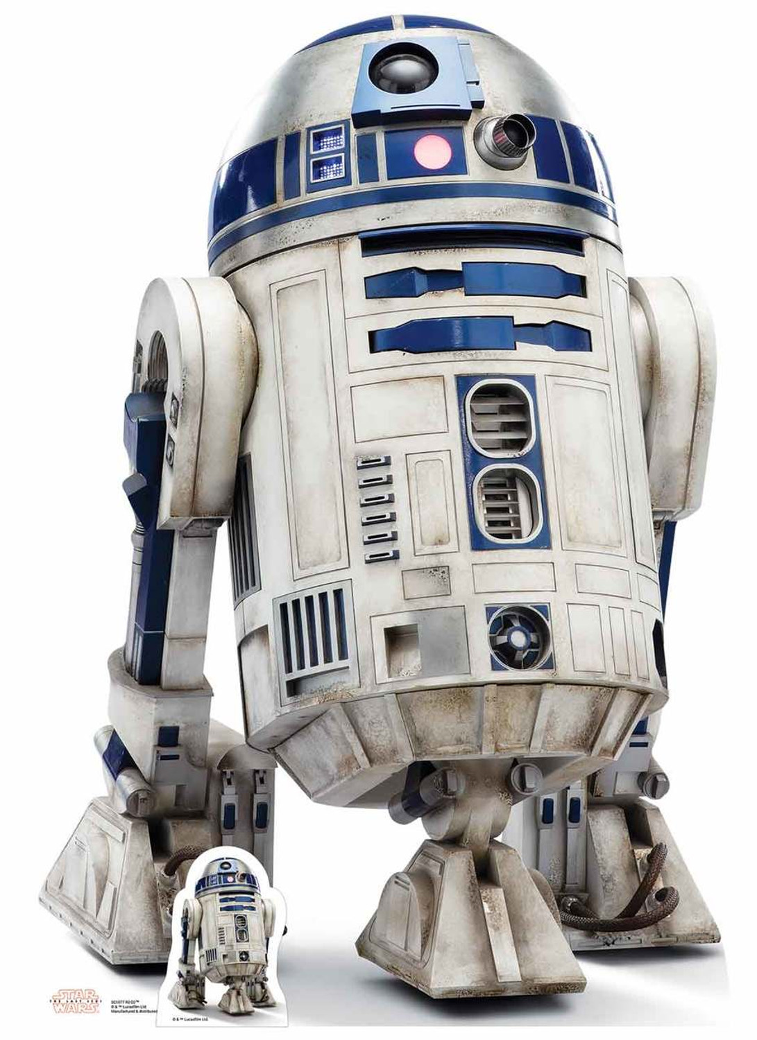 R2-D2 Star Wars The Last Jedi Lifesize Cardboard Cutout