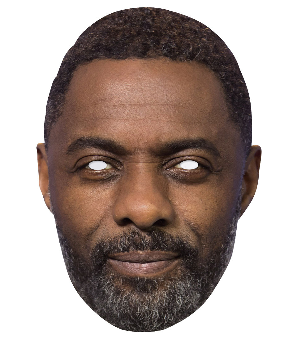 Idris Elba 2D Single Card Party Face Mask