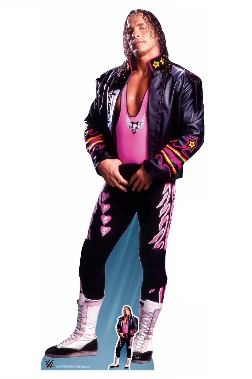 Découpe En Carton Bret Hart WWE - Taille Réelle - The Hitman - Neuf Sous Blister - Collection Et Décoration