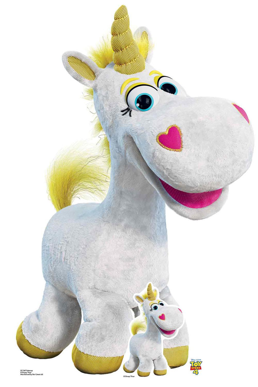 Buttercup licorne officiel Disney Toy Story 4 découpe en carton grandeur  nature