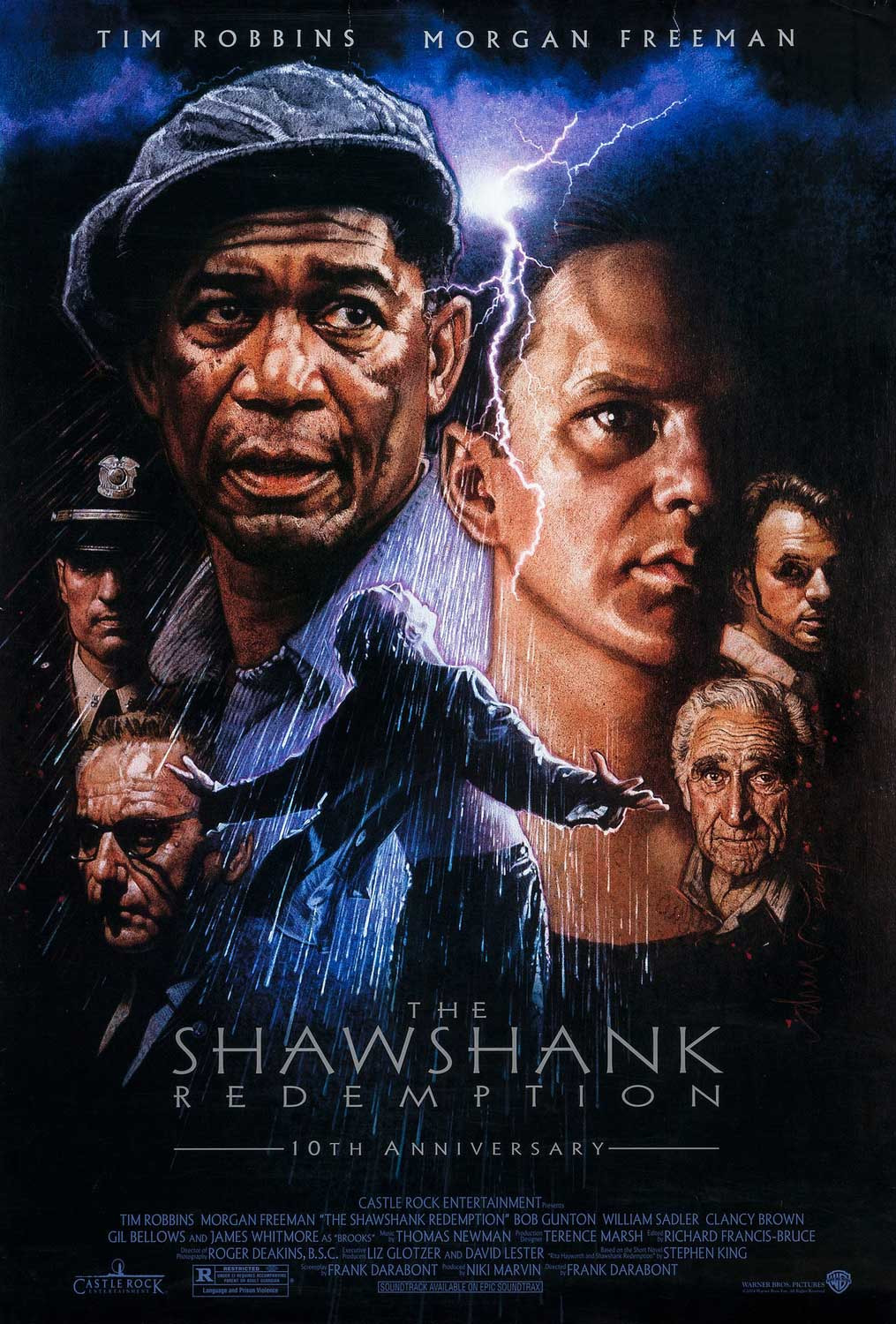 The Shawshank Redemption - Original Movie Poster 10th Anniversary Drew  Struzan Artwork
