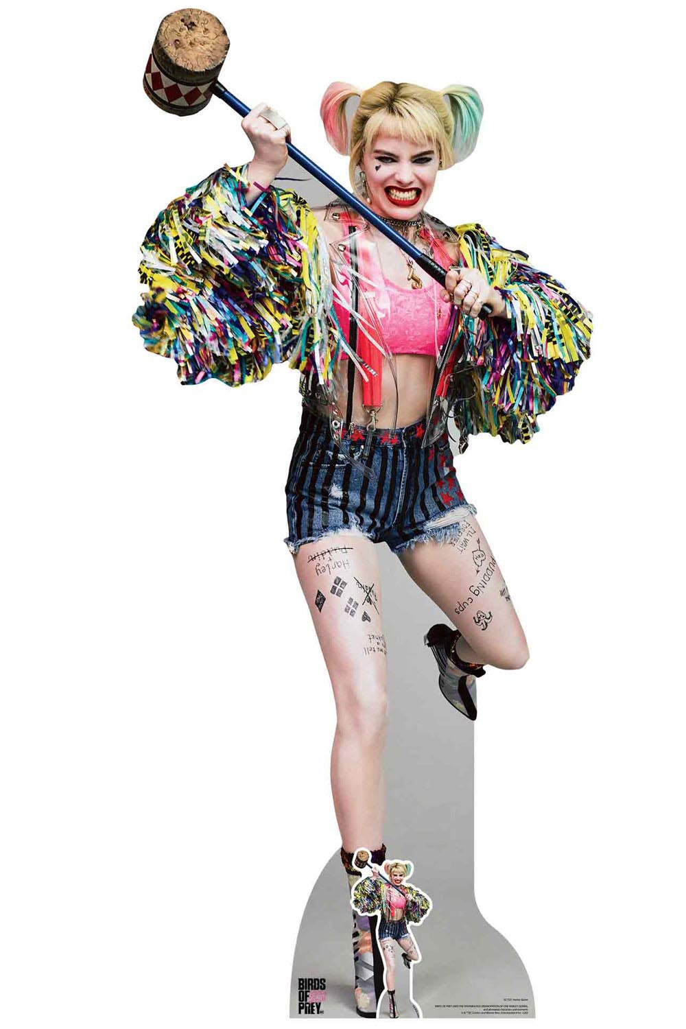 Birds of Prey Harley Quinn Boobytrap Battle Jumpsuit Overalls Costume Desig 並行輸入品