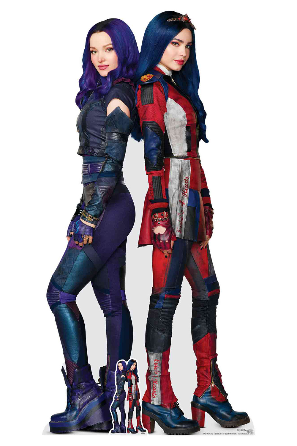 Mal and Evie from Descendants 3 Official Lifesize Cardboard Cutout / Standee