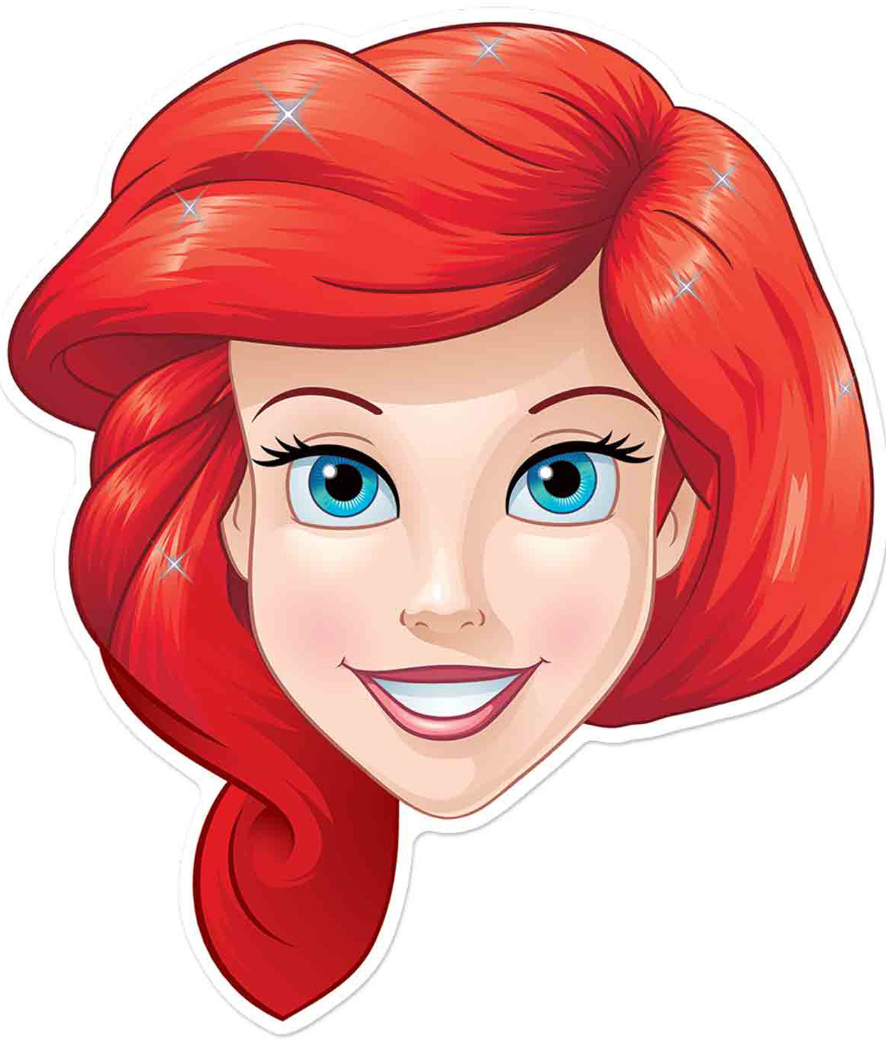 Ariel officiel Disney princesse taille enfant 2d carte masque de fête