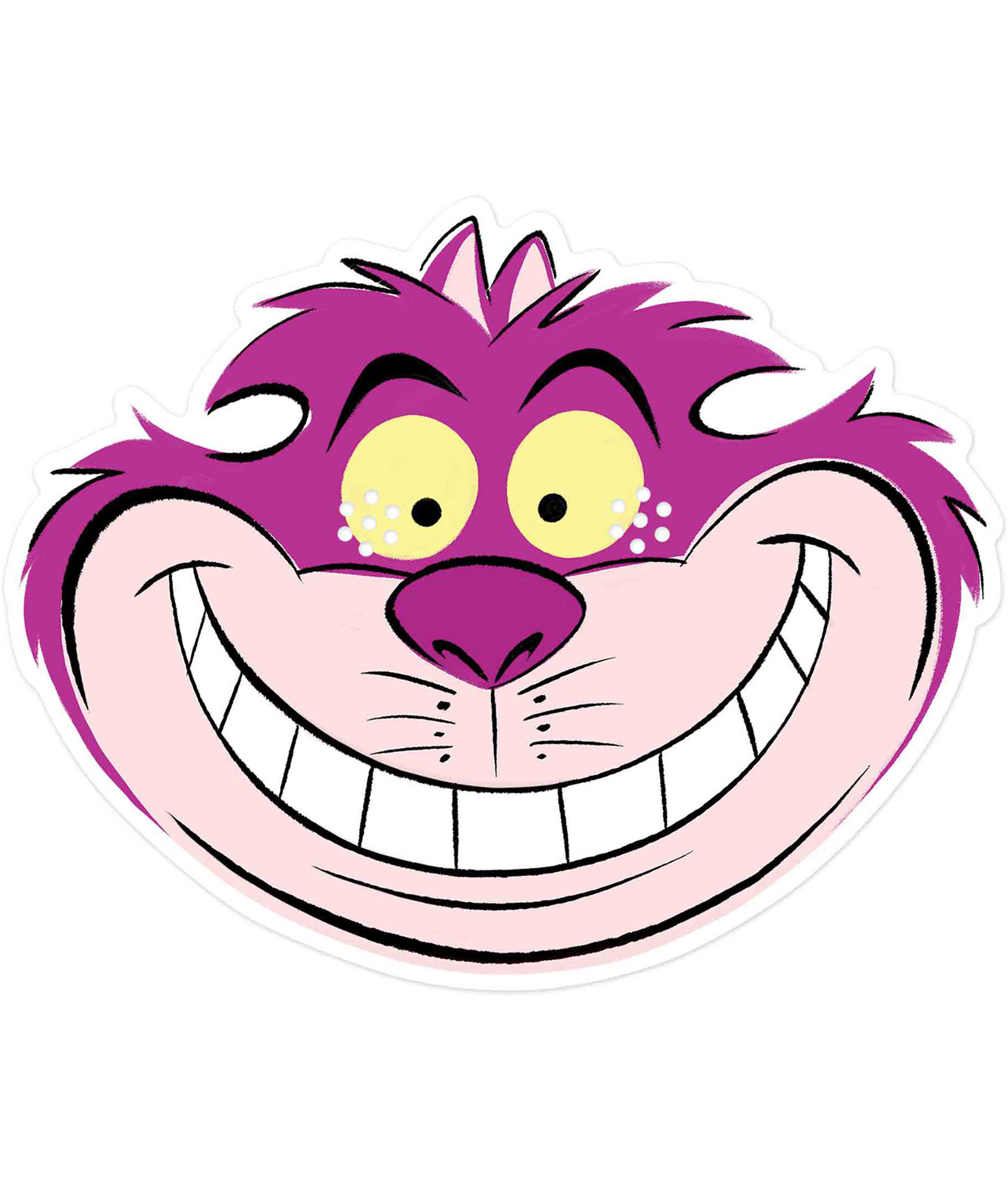 Cheshire Cat from Alice in Wonderland Official Disney 2D Card Party Mask