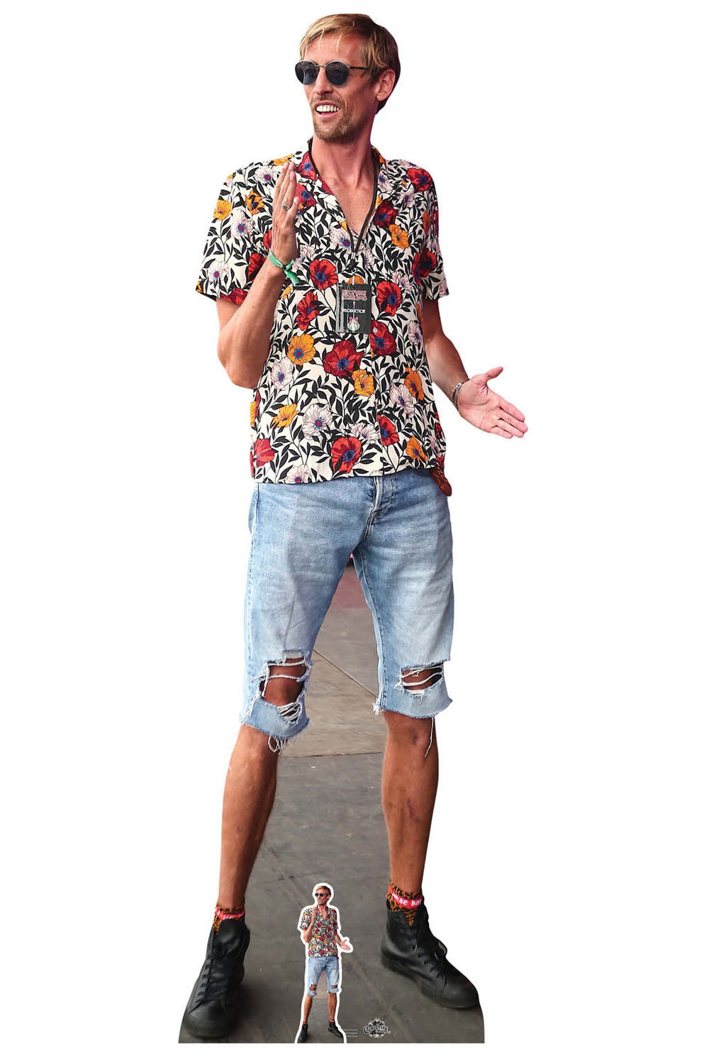 Peter, Futbolista Agachado, Figura De Cartón De Tamaño Natural