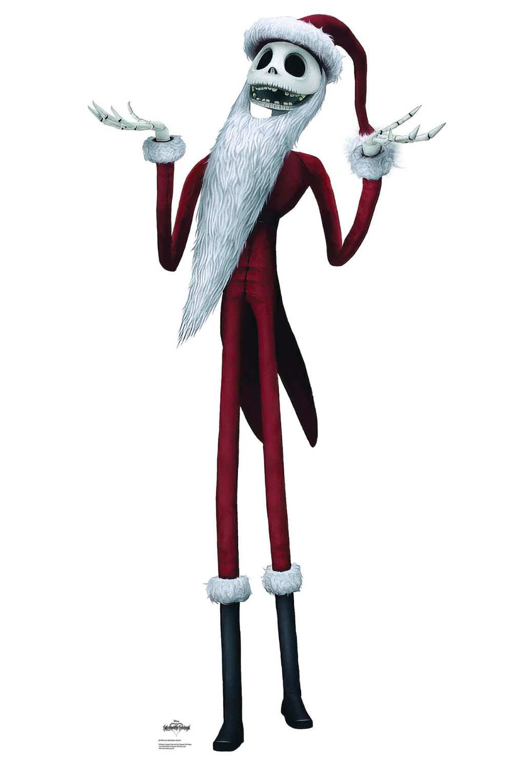 The Nightmare Jack Suit Santa Before Christmas Cutout Cardboard Skellington