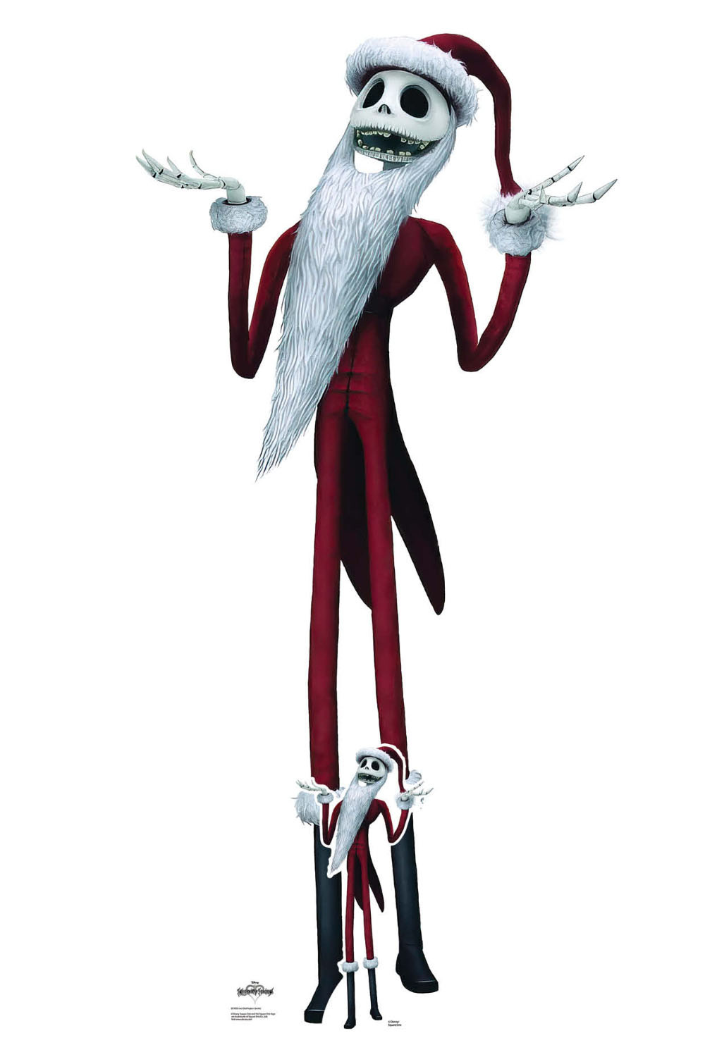 Jack Skellington Santa Christmas Cutout Cardboard Before The Suit Nightmare