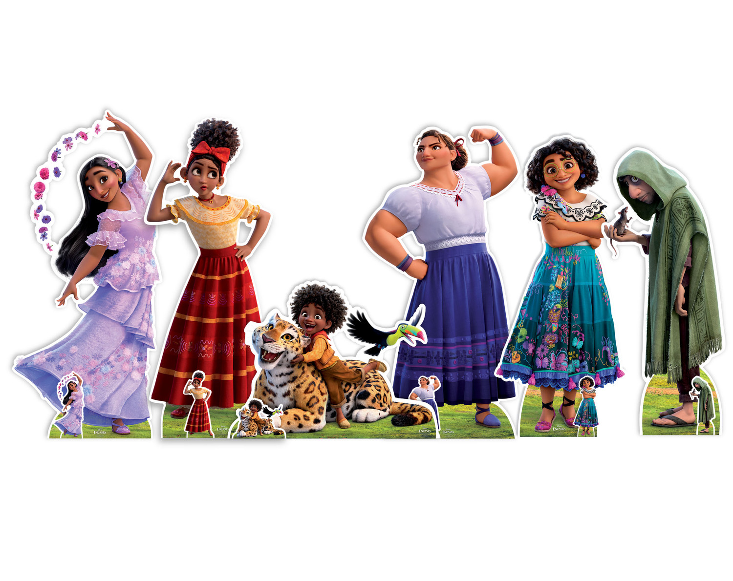 Mirabel et Isabela d'Encanto Lot de 2 découpes en carton officielles Disney