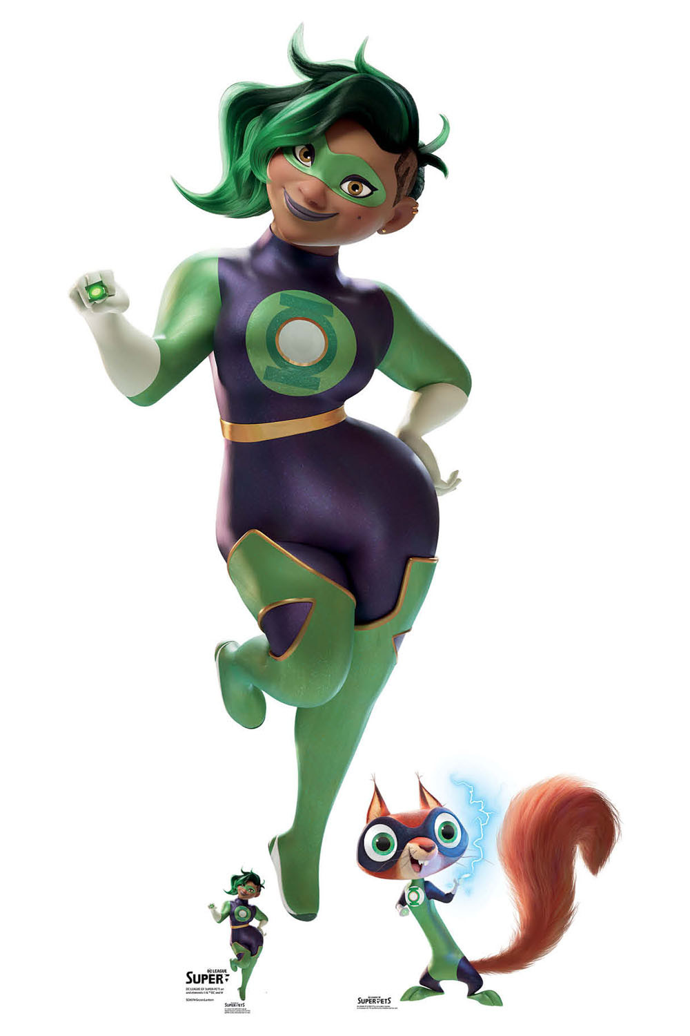 Green Lantern from DC League of Super-Pets Official Cardboard