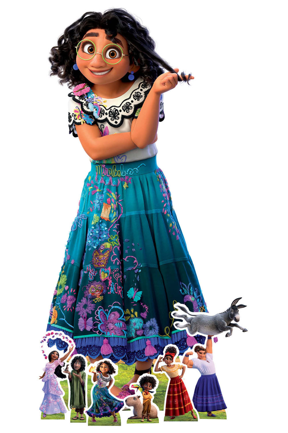 Mirabel et Isabela d'Encanto Lot de 2 découpes en carton officielles Disney