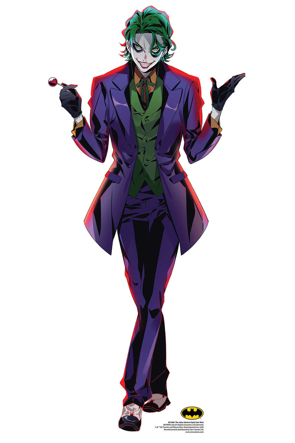 The Joker Anime Style Mini Cardboard Cutout buy now at starstills 35600.1678879091