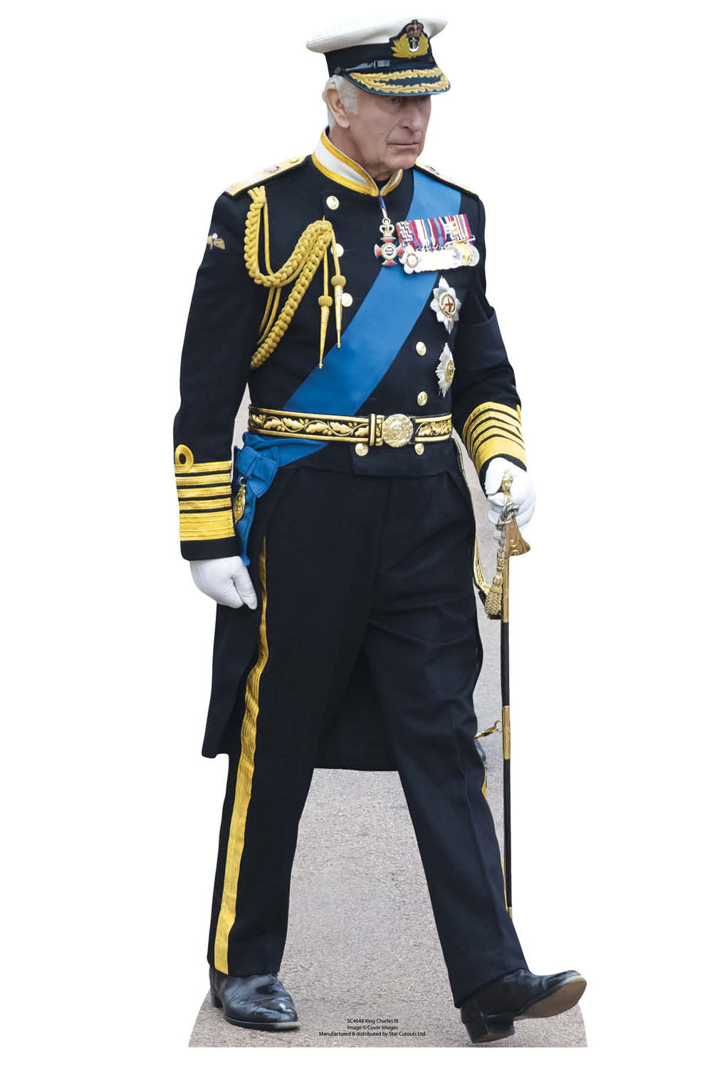 Lebensgroßer Pappaufsteller Von King Charles III Im Kilt – Perfekt Für Partys, Events & Fotos