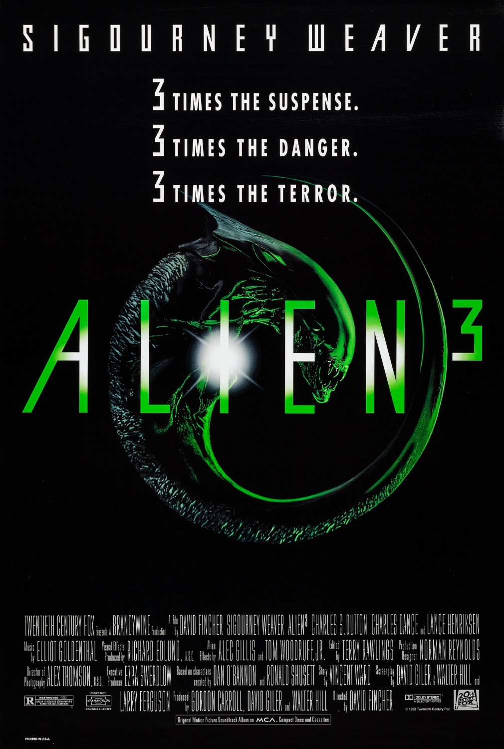 エイリアン3 USオリジナル映画ポスター Alien 3 Original Movie Poster – Final Style