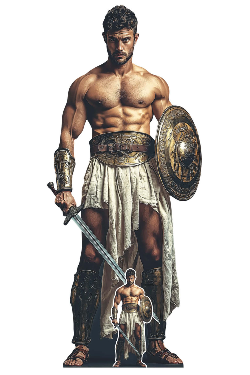 Recorte De Cartón De Tamaño Natural De Gladiador Romano Standee